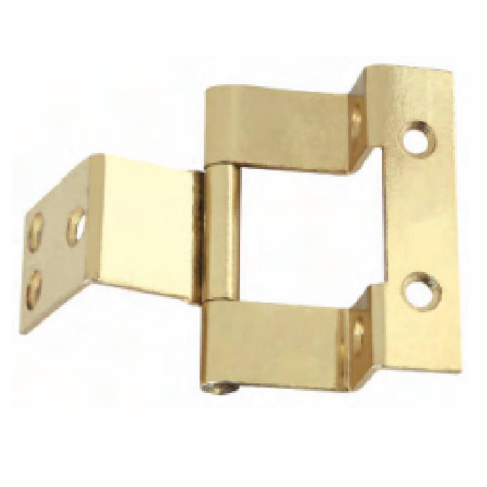 901 – Mild Steel Double Cranked Hinge with Fixed Pin