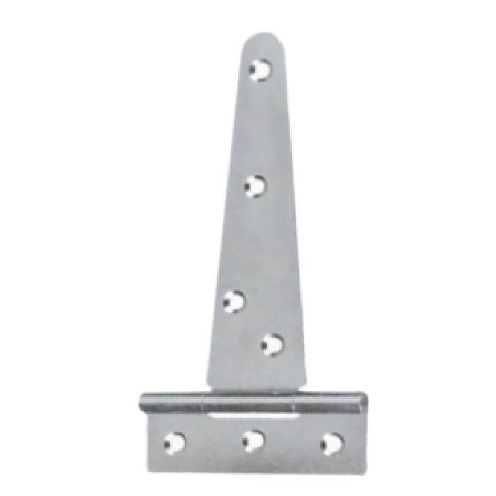 911 : MILD STEEL SCOTCH TEE HINGE UNCRANKED KNUCKLE, FIXED PIN