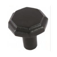 Black Antique Octagonal Cabinet Knob