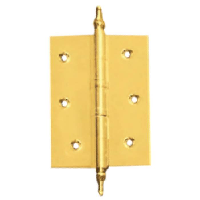 BRASS BUTT HINGES WITH ACRON TIP (S.S. PIN)
