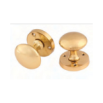 Victorian Mortice Knobs – Sprung (Brass)