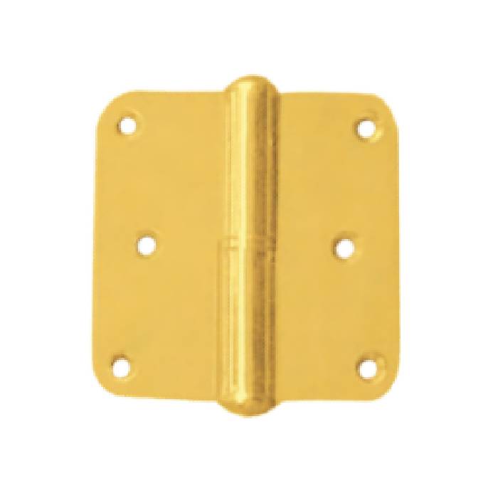 Brass Butt Hinges with Radius Corner and Round Head