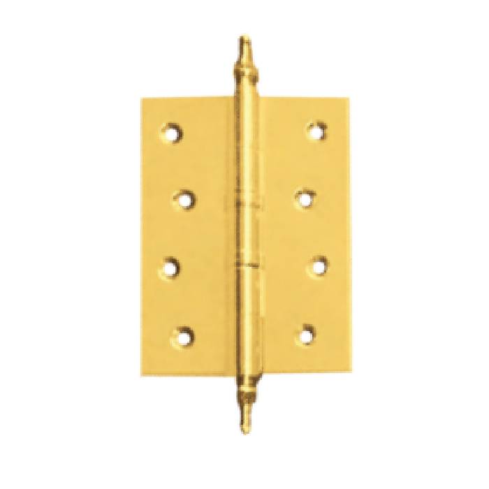 Brass Butt Hinges with Two Ball Bearings and Finial Head (S.S. Pin)