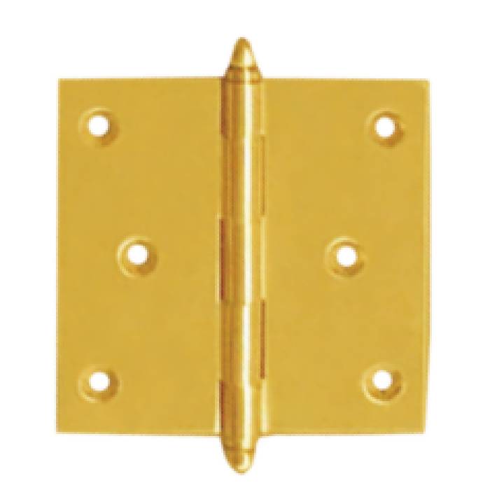 Brass Butt Hinges without Ball Bearing and Tomb Head (S.S. Pin)