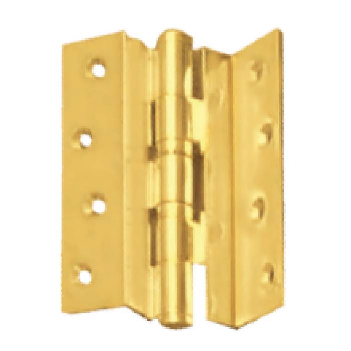 Brass Cranked Hinges with Two Ball Bearings and Button Tip Head (S.S. Pin)