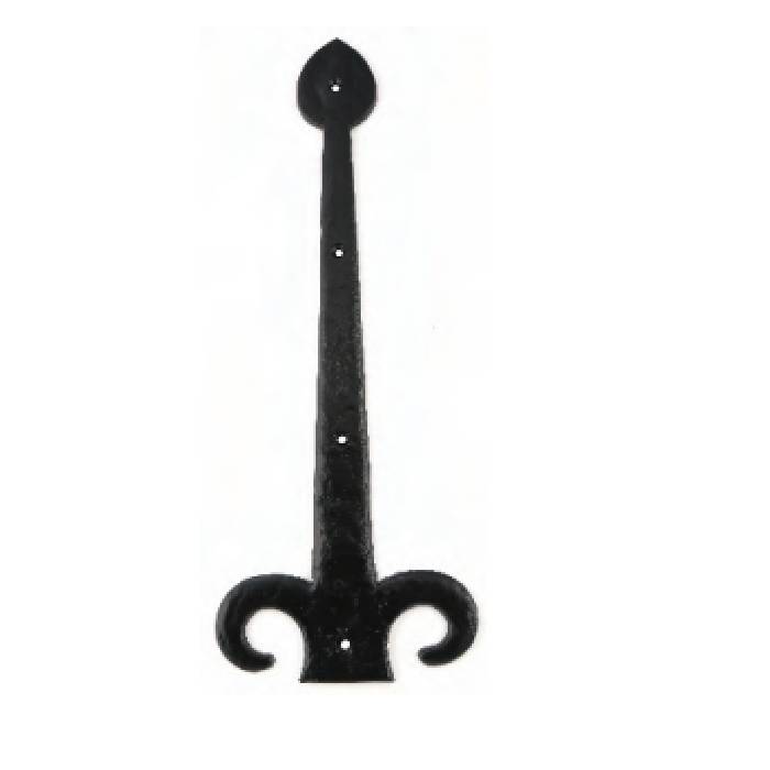 BLACK ANTIQUE SPEAR HINGE FRONT WITH CLAW