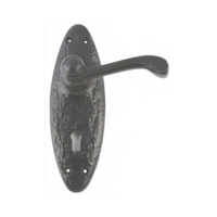 Black Antique Lever Handles – Conway Range (Gothic Design)