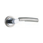 Ivybridge Lever on Round Rose – Zinc Lever Handle with Escutcheon