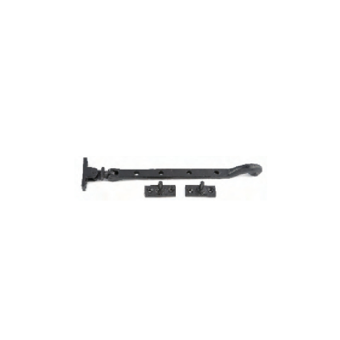 BLACK ANTIQUE CASEMENT STAY SOLID (HEAVY)