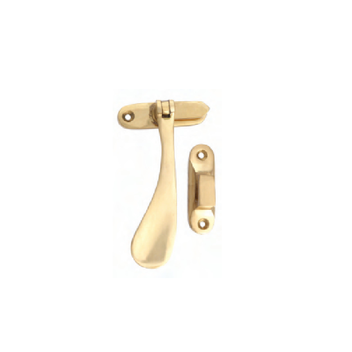 BRASS VICTORIAN HEAVY CASEMENT FASTENER WEDGE