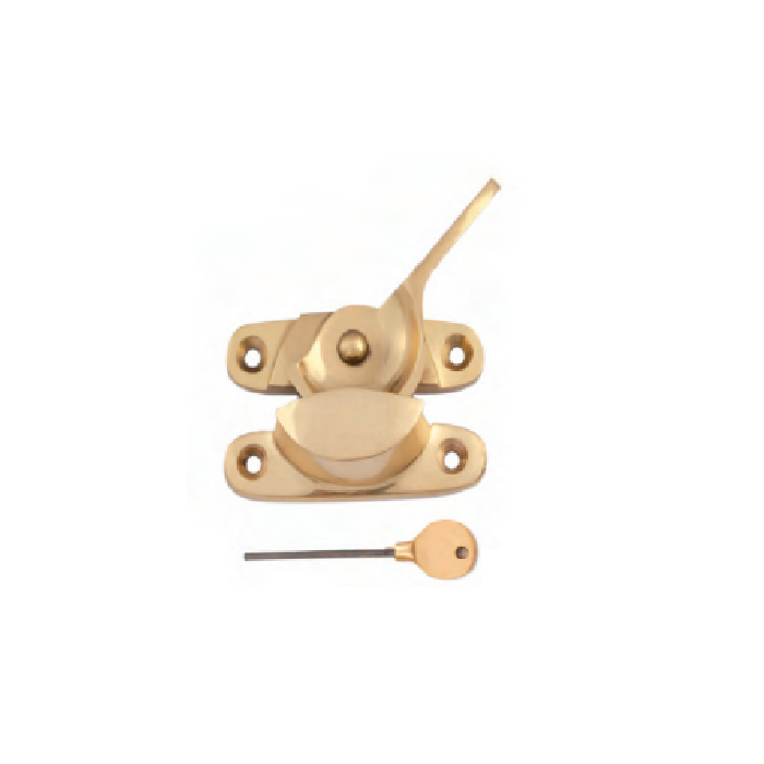 BRASS FITCH FASTENER C/W KEEP (LOCKING)