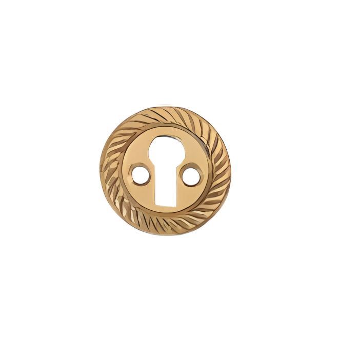 BRASS GEORGIAN OPEN ESCUTCHEON
