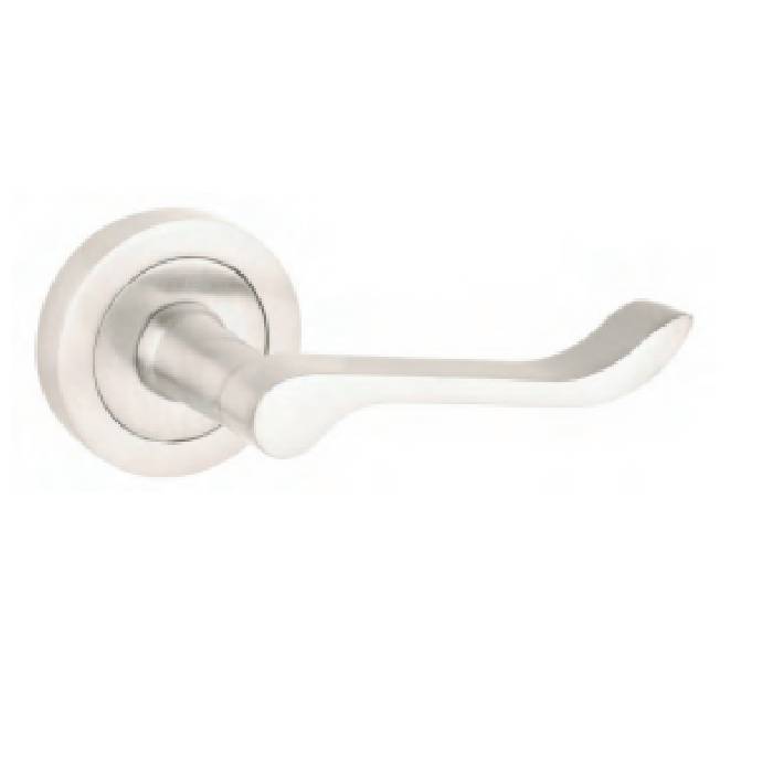 ADELAIDE SCROLL LEVER HANDLE ON ROUND ROSE