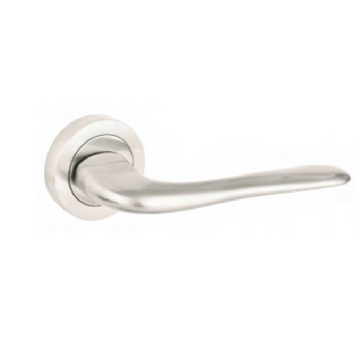 DURHAM LEVER HANDLE ON ROUND ROSE