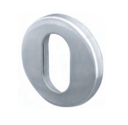 STAINLESS STEEL OVAL ESCUTCHEON