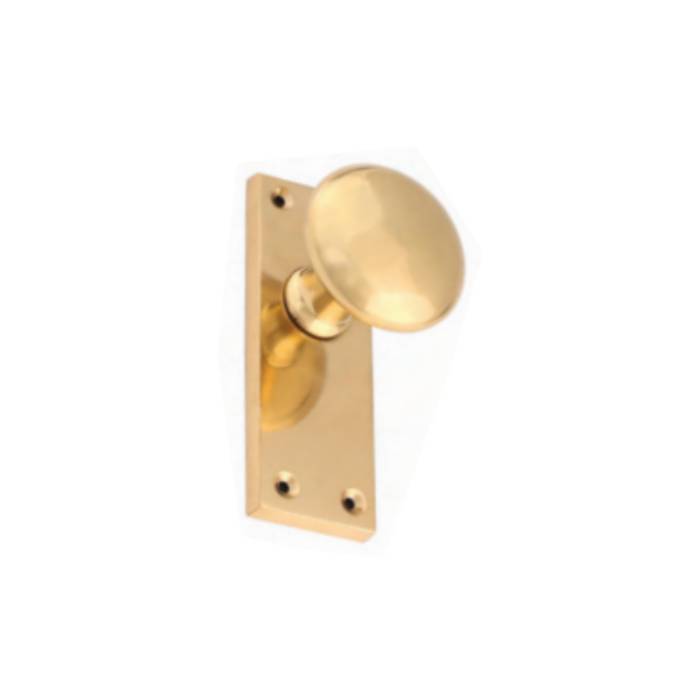 VICTORIAN MORTICE KNOB ON PLATE